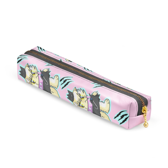 ペンケース - 20 x 4 x 4cm - ブラック