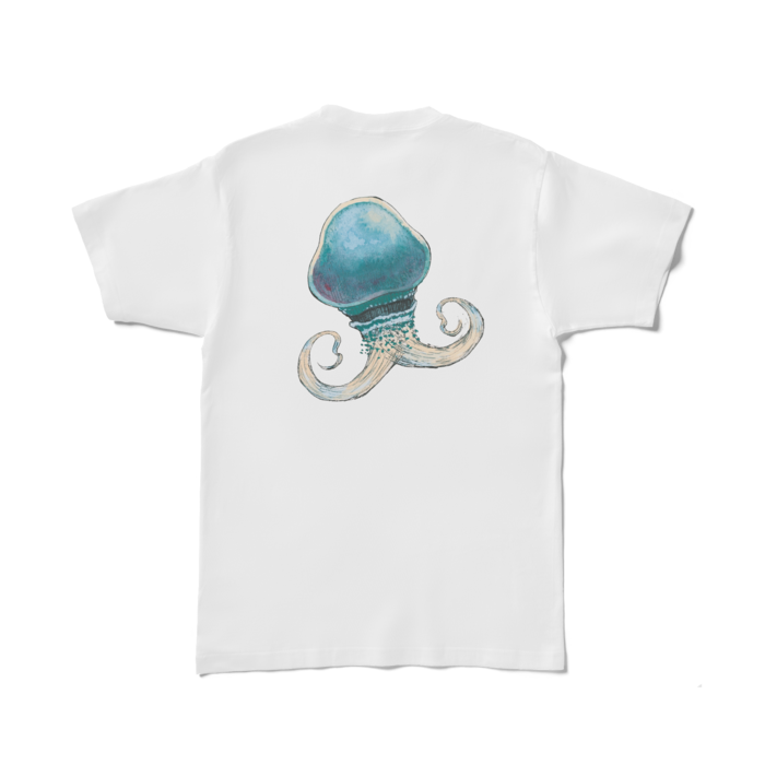 Tシャツ - L - 白　海月