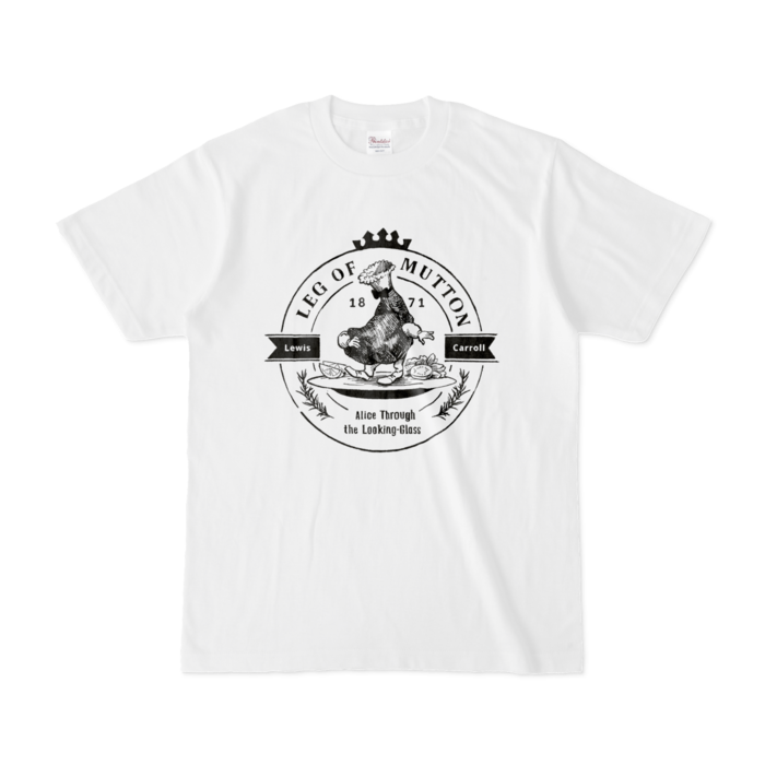 Tシャツ - S - 白(黒インク)