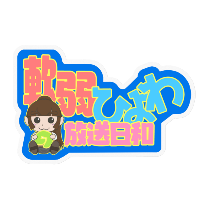 ステッカー - 100 x 100 (mm) クリア:放送ページURL無し