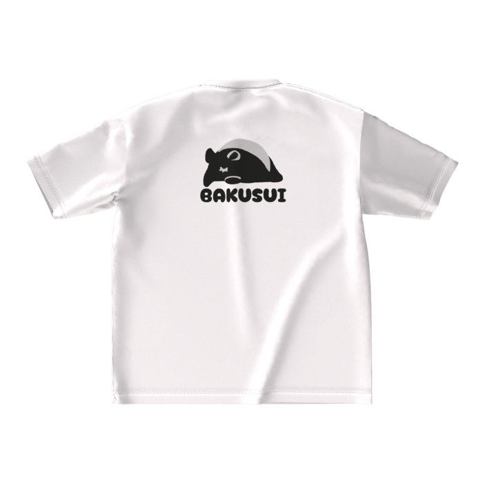 ビッグシルエットTシャツ - M - 背面 ホワイト