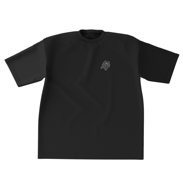 【黒】ビッグシルエットTシャツ - XL - 両面