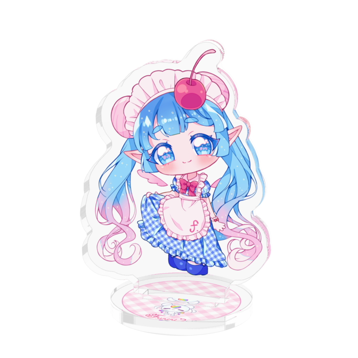 ブルー×ピンク - 50x50mm