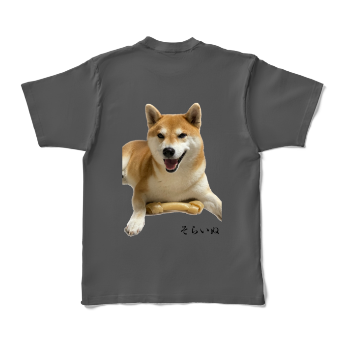 カラーTシャツ - XL - チャコール (濃色) - 背面