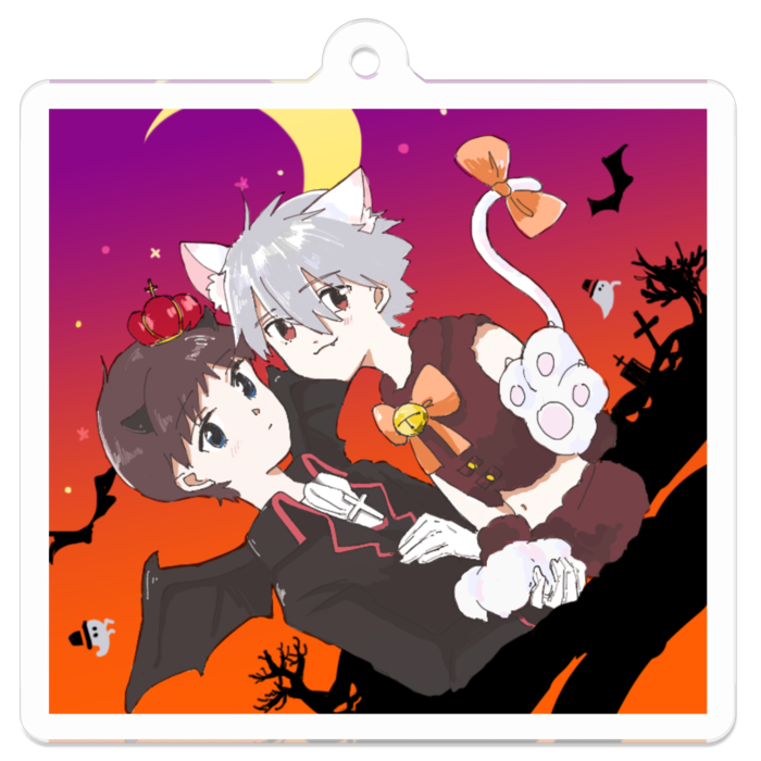 アクリルキーホルダー - 50 x 50 (mm)