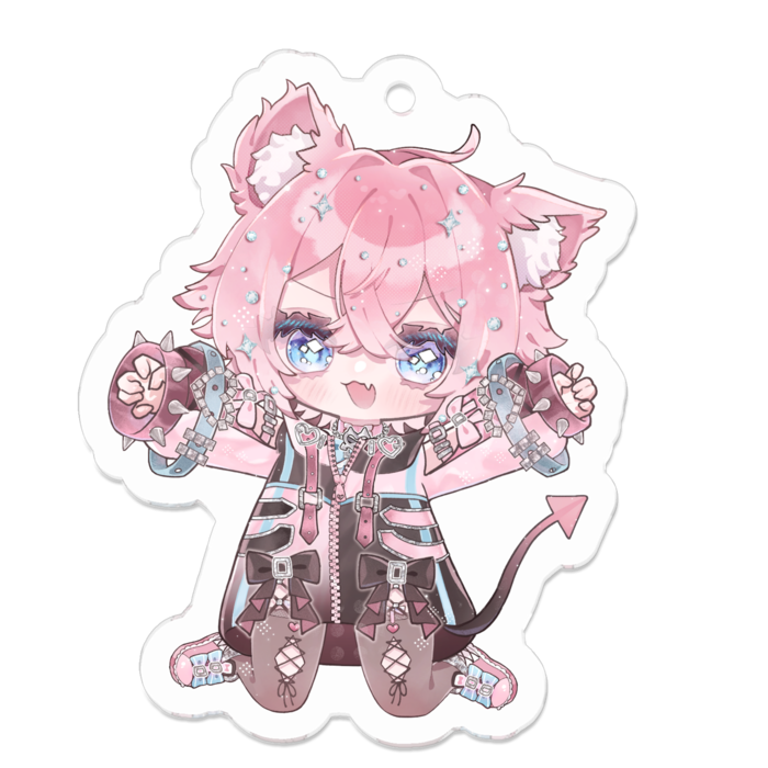 アクリルキーホルダー（コーティング） - 50 x 50 (mm)