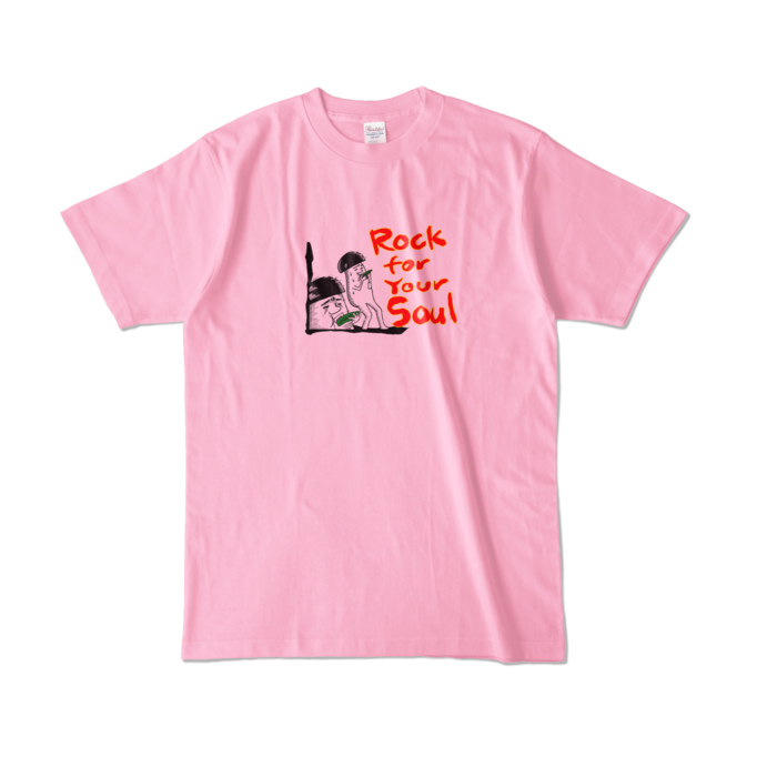 カラーTシャツ - L - ピーチ (淡色)