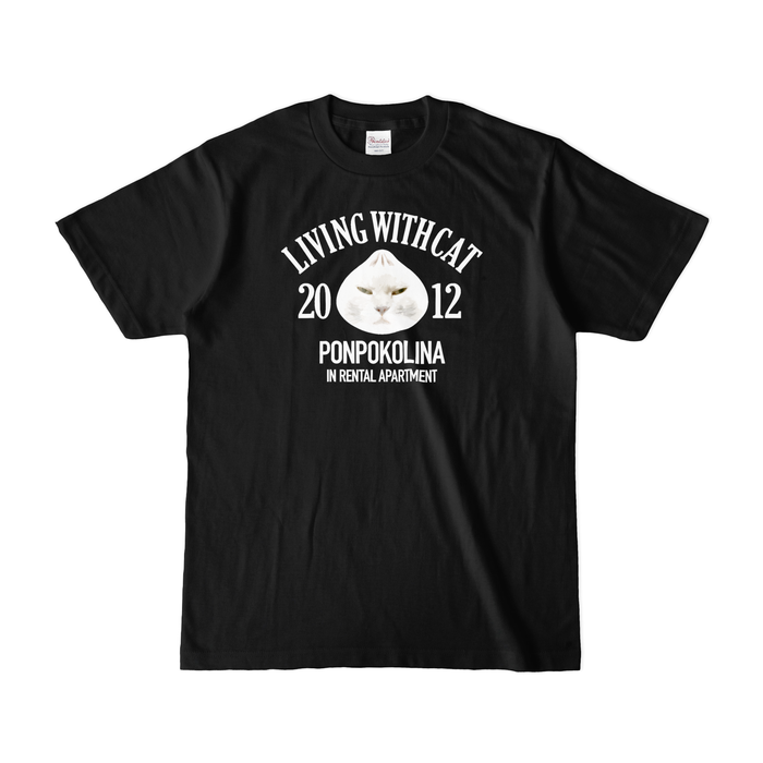 肉まんポンコTシャツ 半袖(ブラック)メンズS