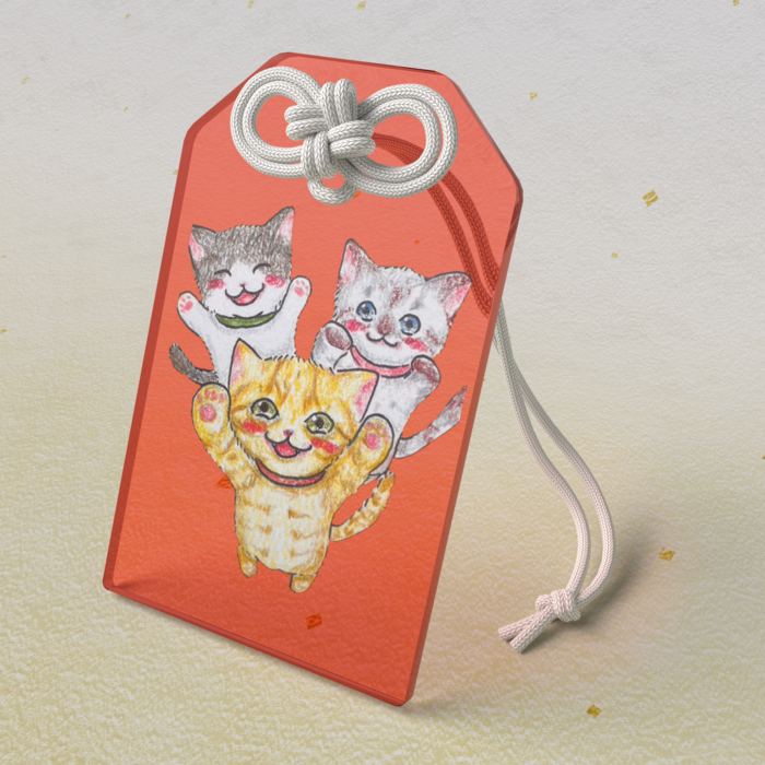 アクリルお守り - 50 × 80mm