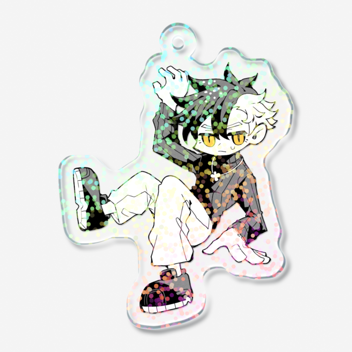 ホログラムアクリルキーホルダー - 50 × 50mm