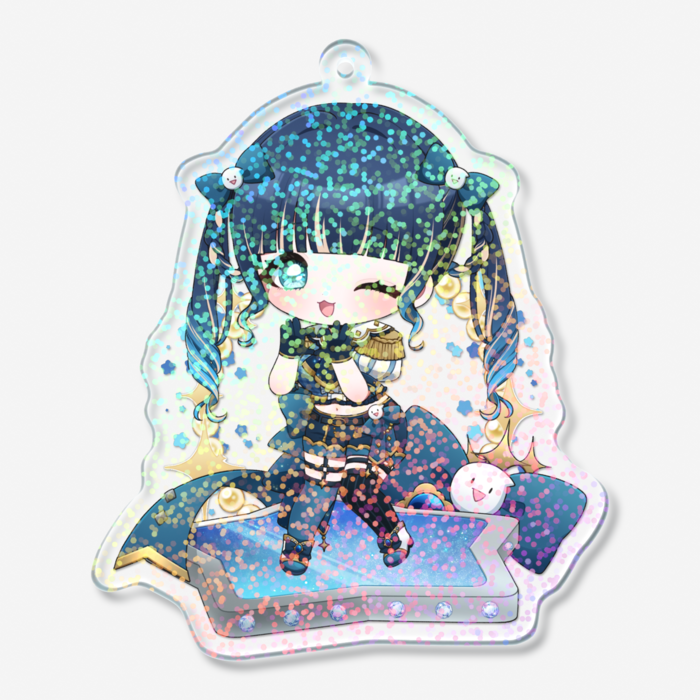 ホログラムアクリルキーホルダー - 70 × 70mm