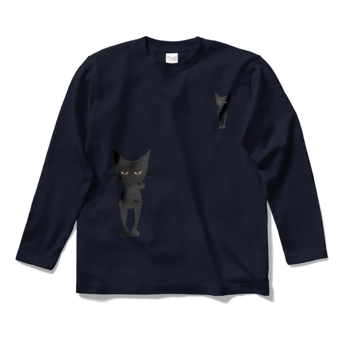 ながらんまるロングスリーブTシャツ - S - ネイビー