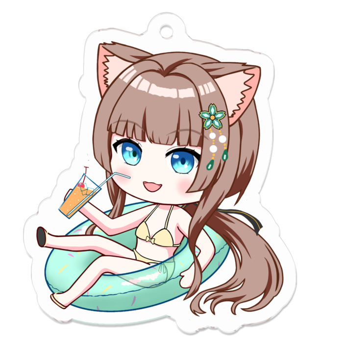 50 x 50 (mm) アクリルキーホルダー（コーティング） - 50 x 50 (mm)