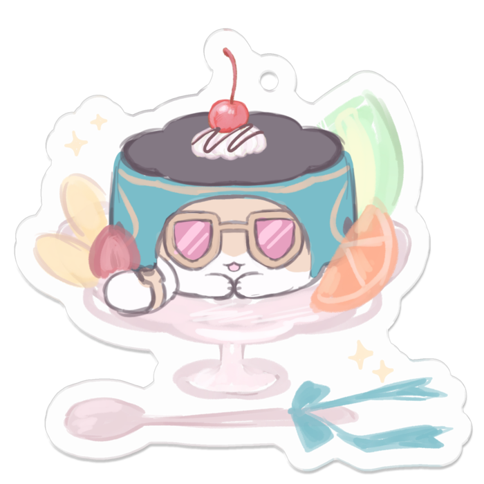 アクリルキーホルダー - 50 x 50 (mm)