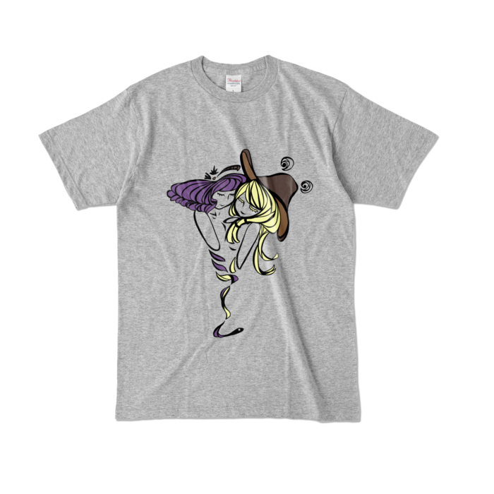 カラーTシャツ - L - 杢グレー
