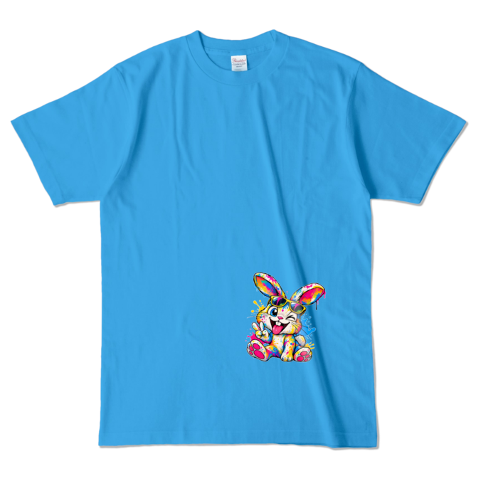 カラーTシャツ - L - ターコイズ （濃色）