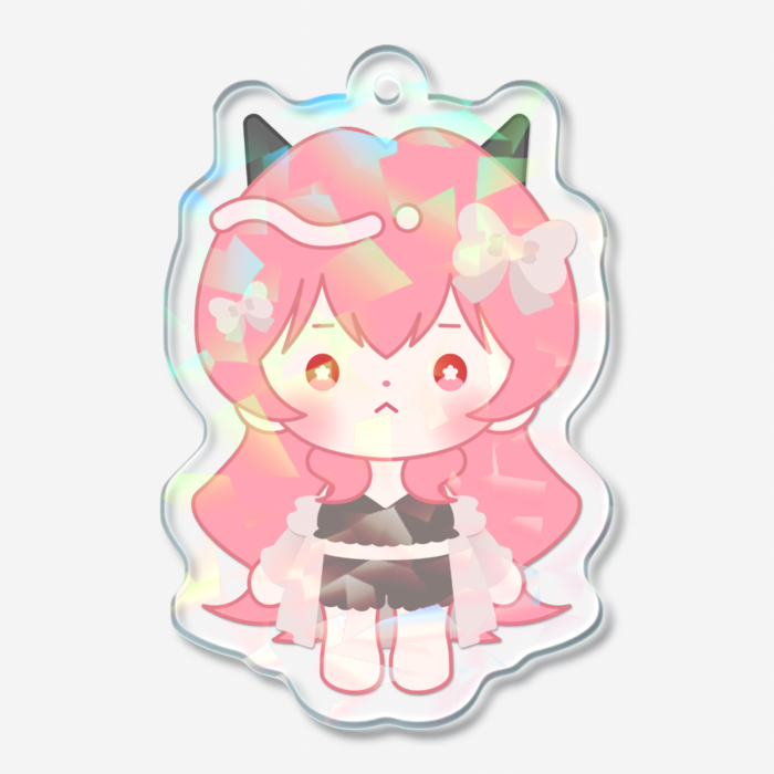 ホログラムアクリルキーホルダー - 50 × 50mm