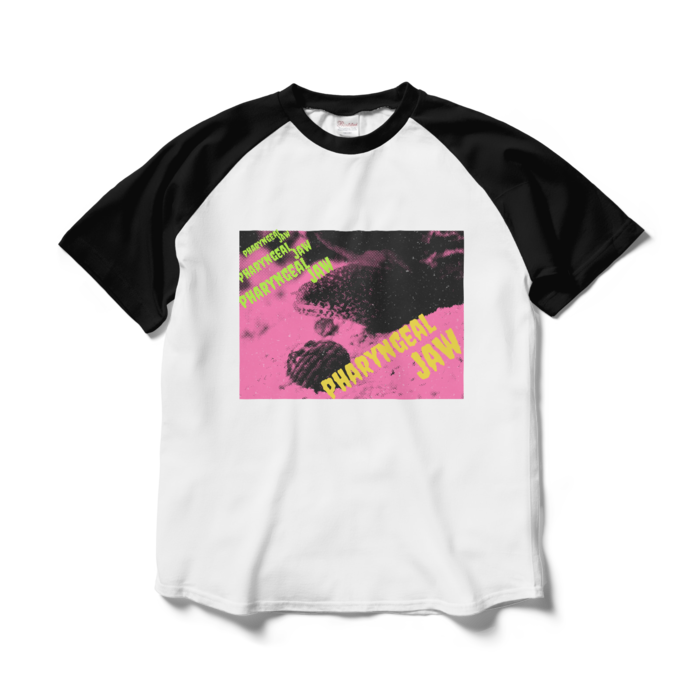 ラグランTシャツ - L - ホワイト×ブラック