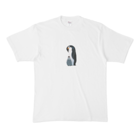 エンペラーペンギンの母子 Tシャツ アトリエパンプキン Booth