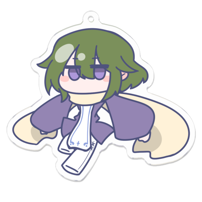 アクリルキーホルダー（コーティング） - 70 x 70 (mm)