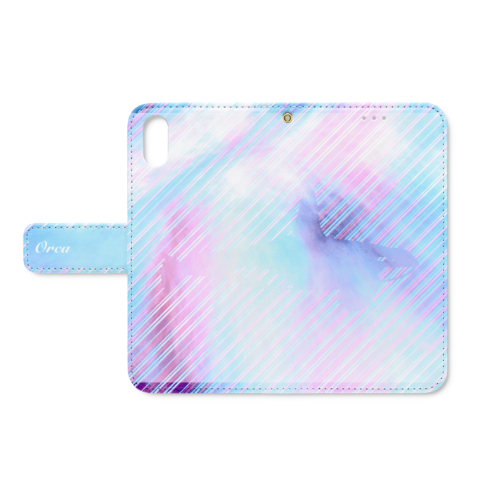 手帳型iPhoneケース - iPhone XS / X - ストラップ穴 あり