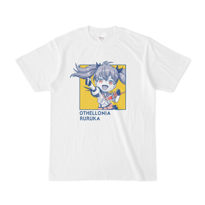 ミニルルカ ちびキャラTシャツ（S/ホワイト）