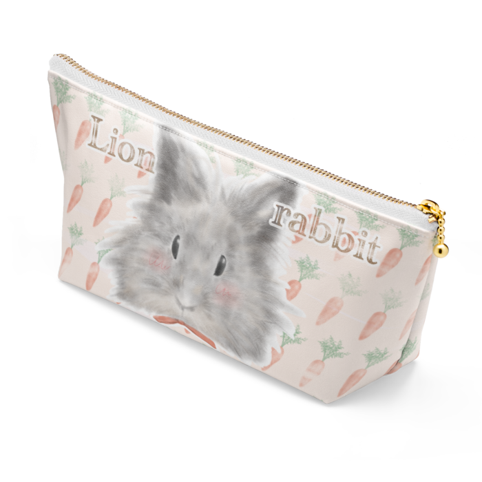 ポーチ - 長さ21.5cm / 高さ10cm - ホワイト