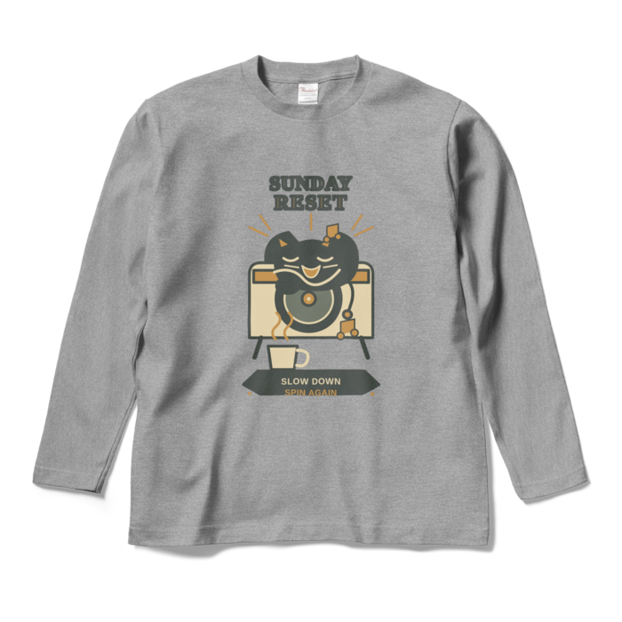 ロングスリーブTシャツ - M - 杢グレー