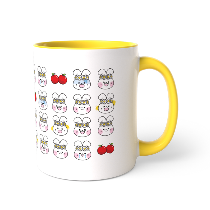 ツートンカラーマグカップ - 直径 8.2cm / 高さ 9.5cm
