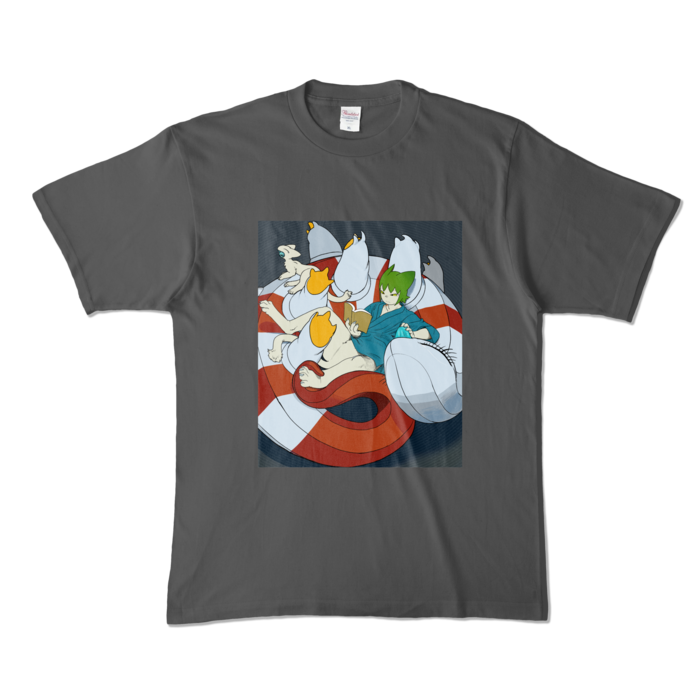 カラーTシャツ - XL - チャコール (濃色)