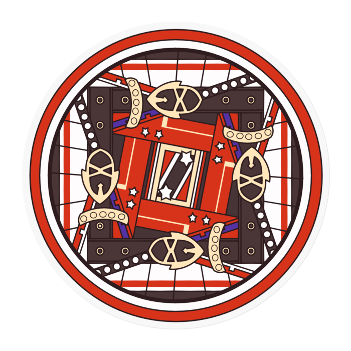 ステッカー - 100 x 100 (mm)