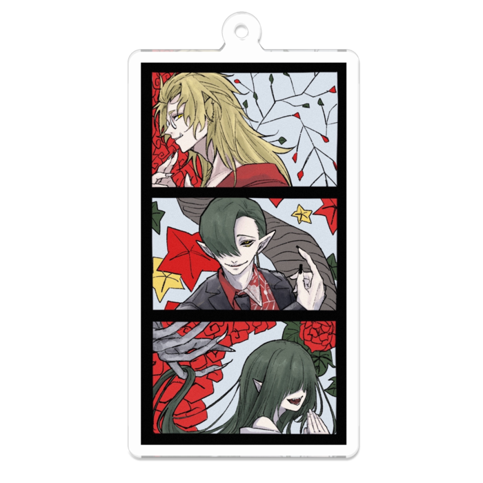 アクリルキーホルダー（コーティング） - 70 x 70 (mm)