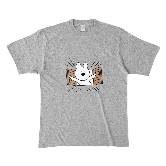 カラーTシャツ(濃色) - XL - 杢グレー