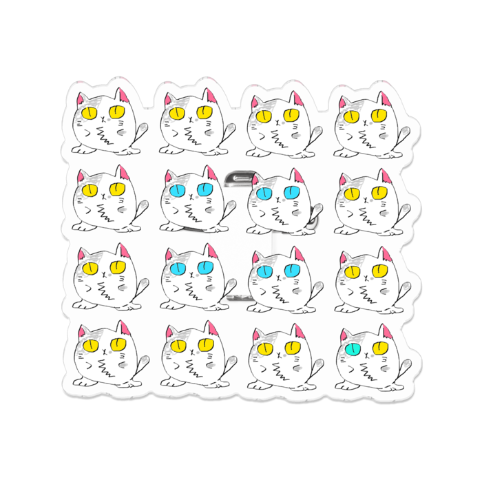 アクリルバッジ - 70 x 70 (mm)