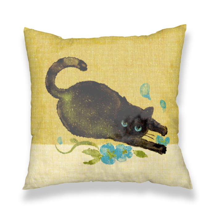 クッションカバー黄 - 450x450(mm)