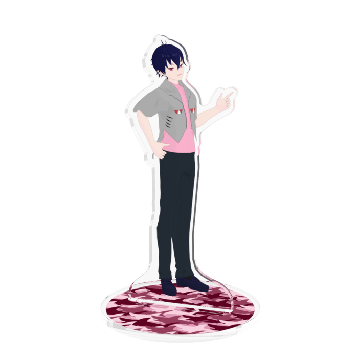 指ぱっちんガルくん - 100x100mm