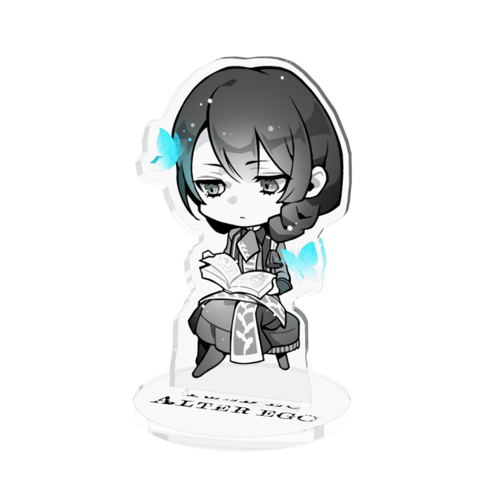 アクリルフィギュア  座り - 70x70mm