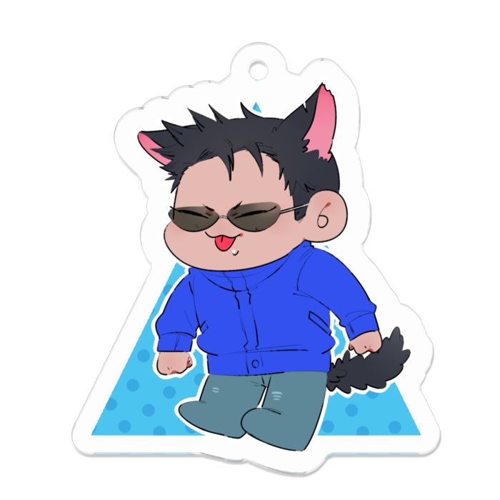 アクリルキーホルダー - 50 x 50 (mm)