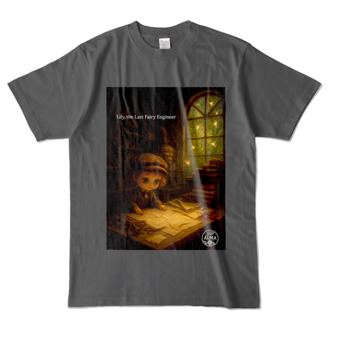 カラーTシャツ - L - チャコール (濃色)