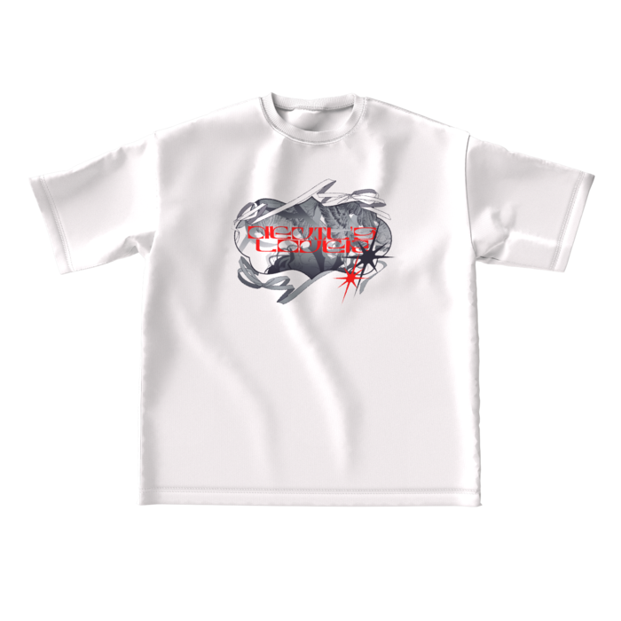 OL×悪魔Tシャツ−白L
