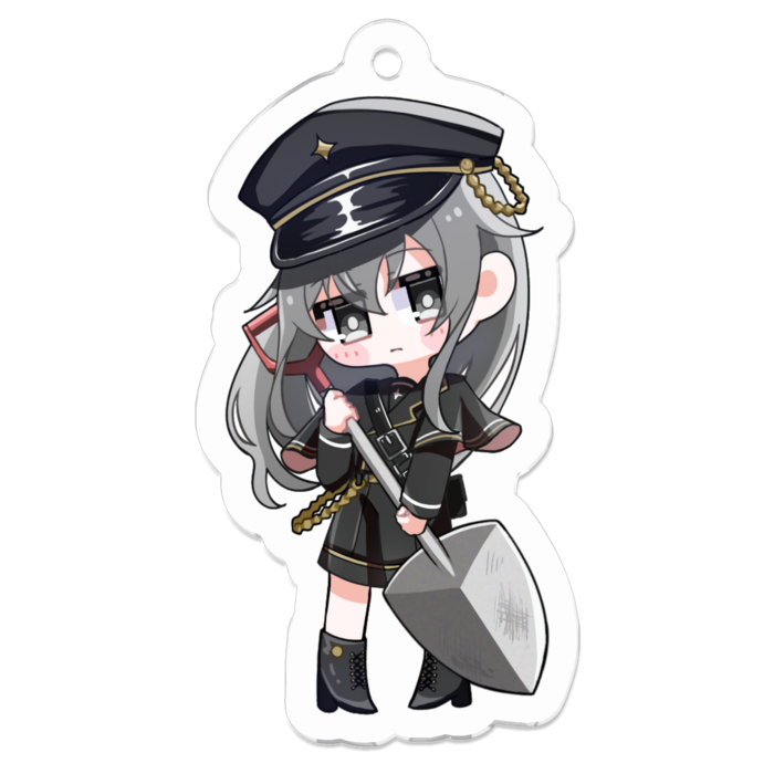 アクリルキーホルダー（コーティング） - 50 x 50 (mm)