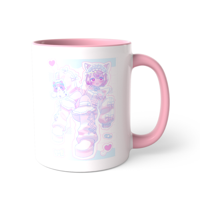 ツートンカラーマグカップ - 直径 8.2cm / 高さ 9.5cm