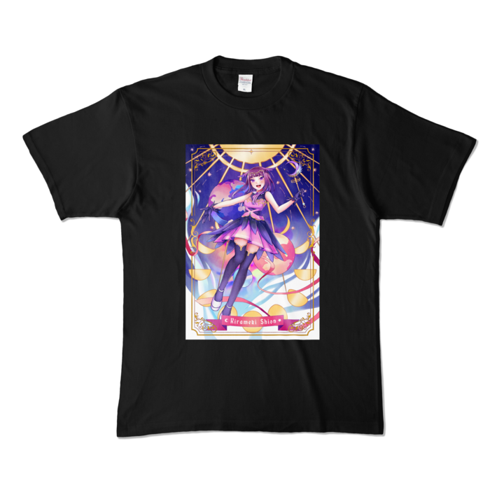 カラーTシャツ高発色 - XL - ブラック(フレーム有)