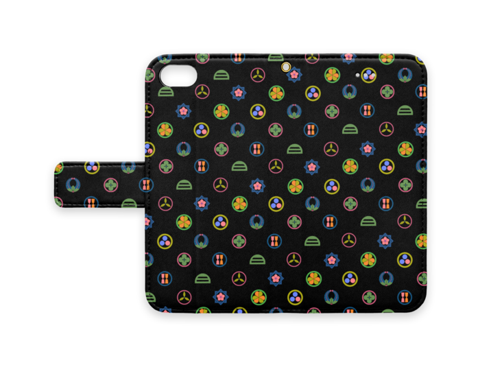 手帳型iPhoneケース - iPhone 8 / 7 / SE2 - ストラップ穴 あり