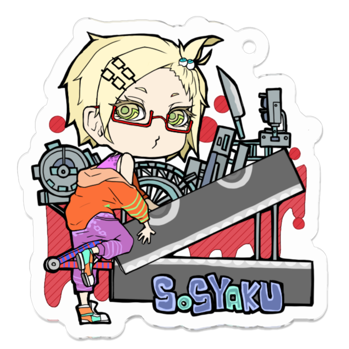 ソシャクアクリルキーホルダー - 50 x 50 (mm)