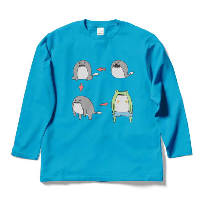 ロングスリーブTシャツ - L - ターコイズ