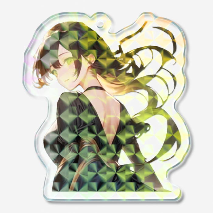 ホログラムアクリルキーホルダー - 50 × 50mm