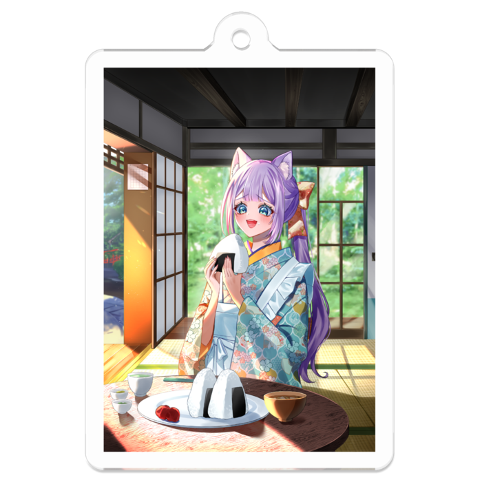 ミツワライスコラボ記念アクリルキーホルダー - 50 x 50 (mm)(1)