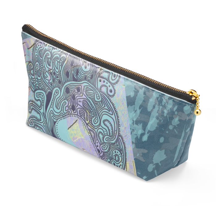 ポーチ - 長さ21.5cm / 高さ10cm - ブラック