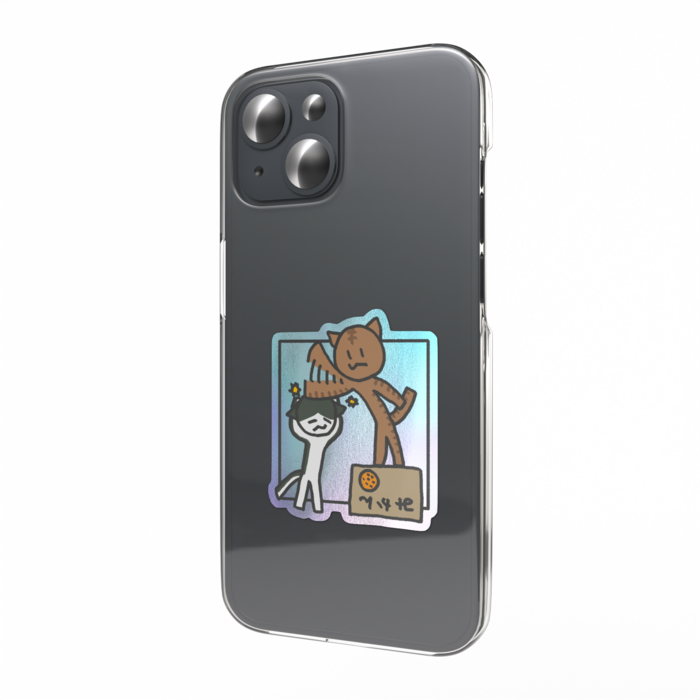 オーロラスマホステッカー - 縦